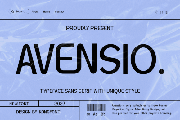 Avensio: A Modern Sans Serif Font for Web Design