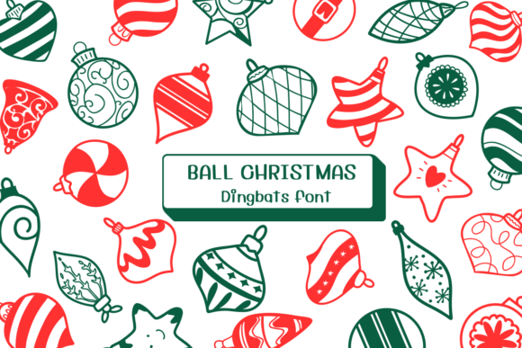 Ball Christmas Font for Festive Editorial Design