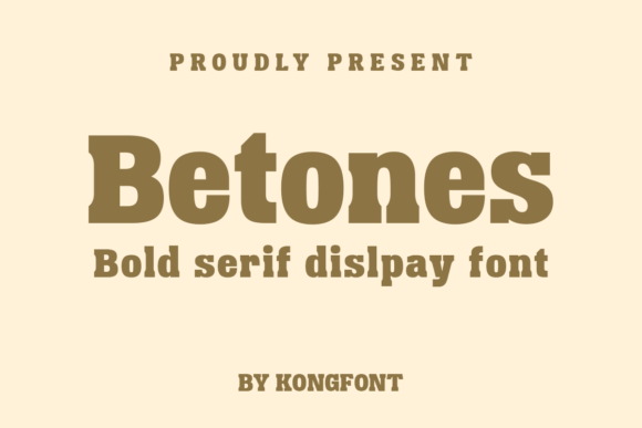 Betones Serif Bold Font for Craft Projects
