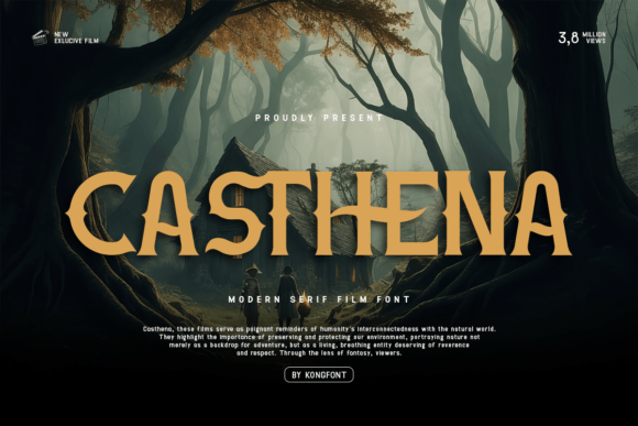 Casthena Serif Font in Handmade Creations