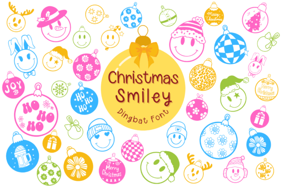 Christmas Smiley Font Review for Festive Branding