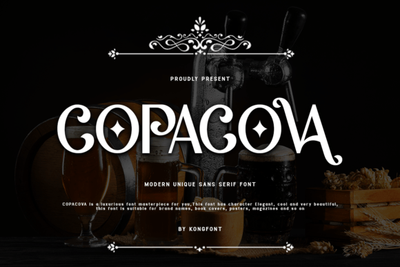 Copacova: A Modern Sans Serif Font for Craft Creations