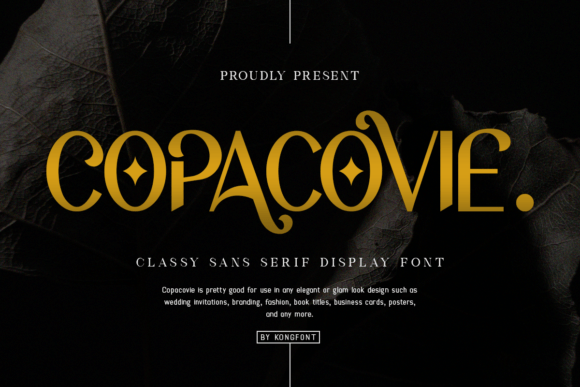 Copacovie Sans Serif Font for Handmade Creations