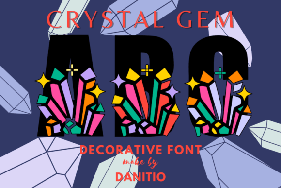 Crystal Gem Font for Branding Projects