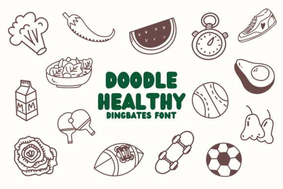 Doodle Healthy Font Review: A Playful Typeface for Health Brands
