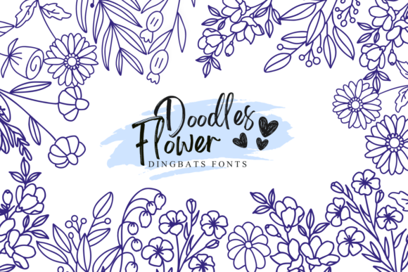 Doodles Flower: A Playful Font for Digital Creatives