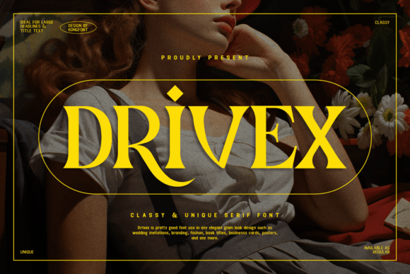 Drivex Serif Font for Editorial Design