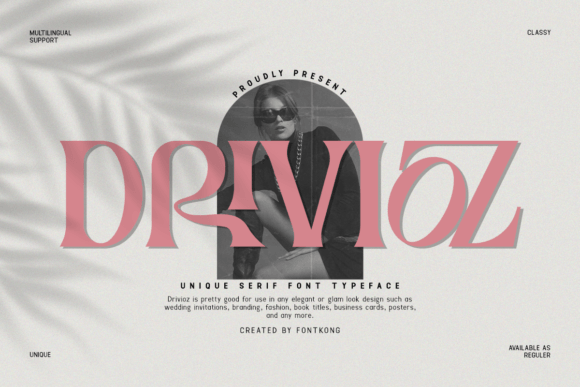 Drivioz Serif Font for Editorial Design