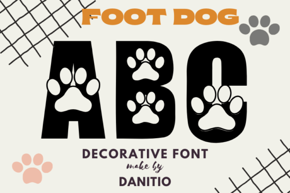 Foot Dog: A Playful Display Font for Digital Creativity