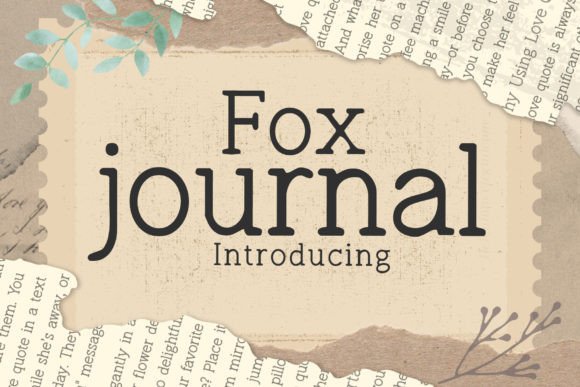 Fox Journal: A Serene Serif Font for Editorial Design