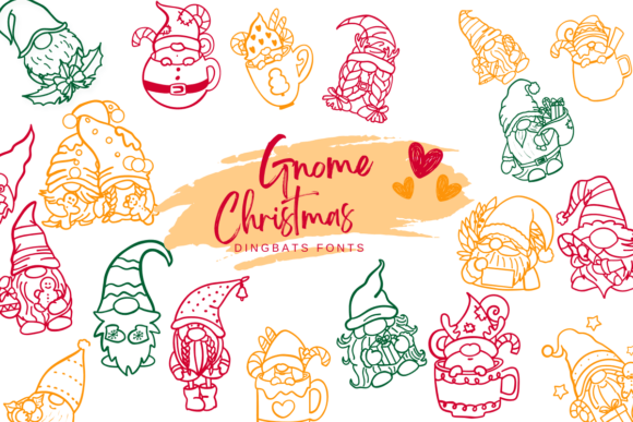 Gnome Christmas Font for Festive Branding