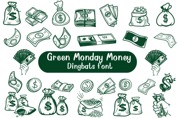 Green Monday Money: A Playful Font for Digital Projects