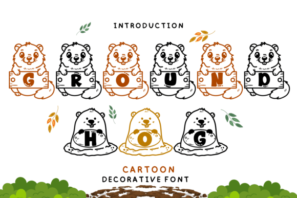 Groundhog Cartoon Font for Creative Makers