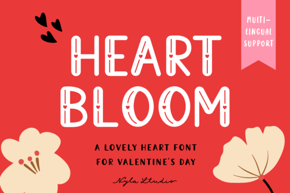 Heart Bloom: A Font That Adds Charm to Every Craft Project