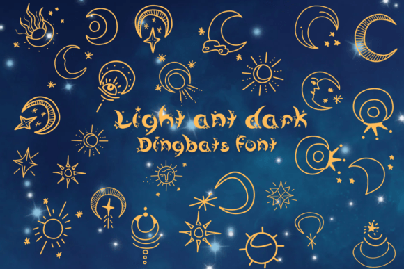 Light and Dark Dingbat Font Review
