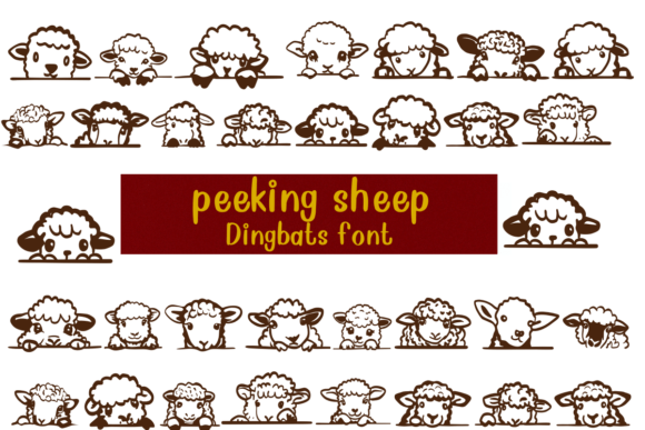 Peeking Sheep: A Playful Font for Editorial Design