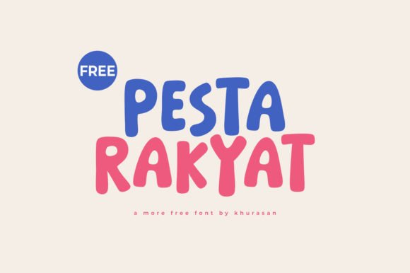 Pesta Rakyat: A Modern Display Font for Creative Campaigns