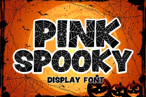 Pink Spooky Font for Halloween Creations