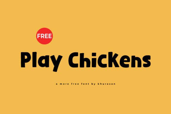 Play Chickens: A Modern Display Font for Editorial Design