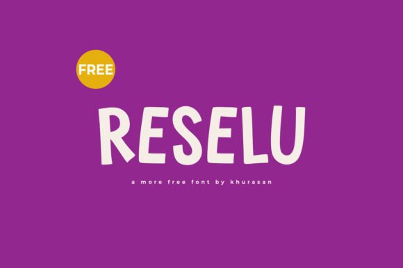Reselu: A Modern Display Font for Digital Branding