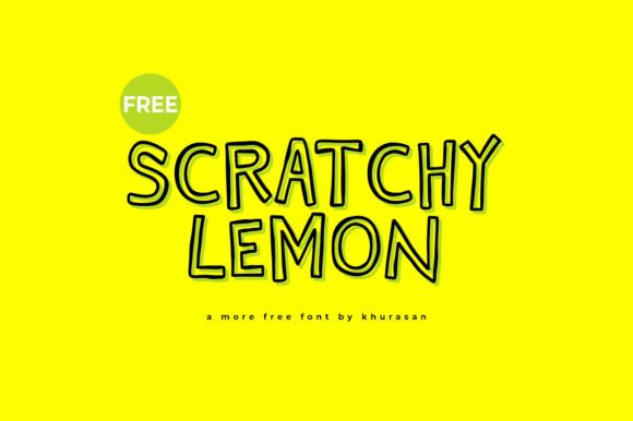 Scratchy Lemon Font for Bold Visuals