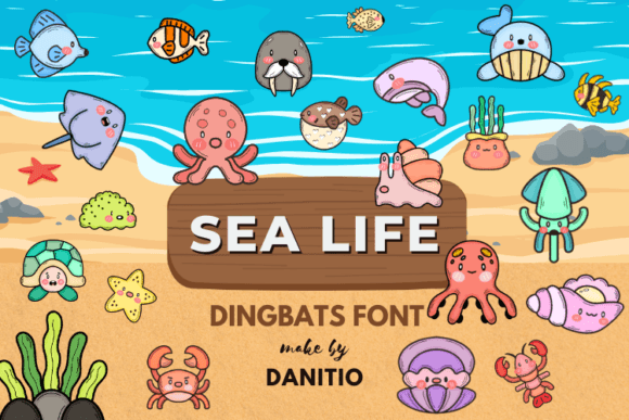 Sea Life Font for a Softer Editorial Design