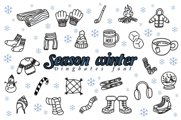 Season Winter Font for Editorial Design