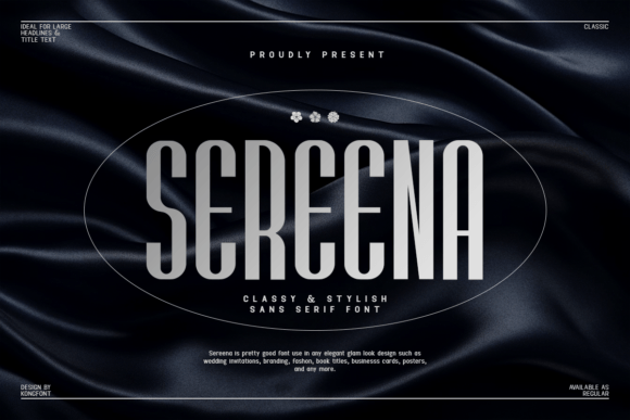 Sereena Sans Serif Font for Modern Branding