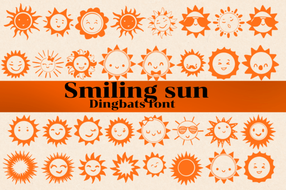 Smiling Sun Font for Web Design and Digital Projects