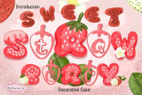 Strawberry Sweet: A Playful Font for Digital Branding