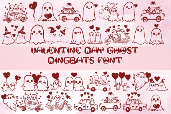 Valentine Day Ghost Font for Web Design Projects