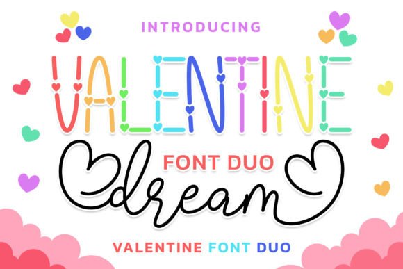 Valentine Dream Duo: A Playful Typeface for Digital Branding