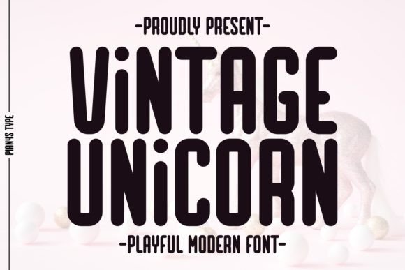 Vintage Unicorn Font for Playful Branding